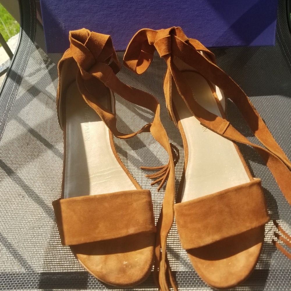 Stuart Weizmann Suede Sandals - image 1